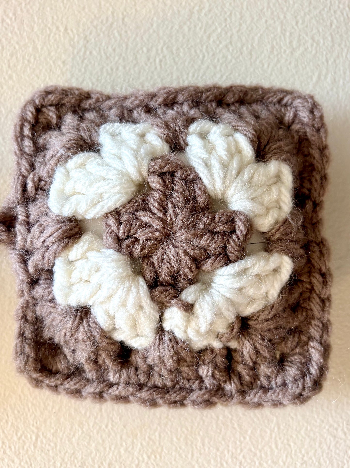 Granny Square AirPod Case - Dusty Brown