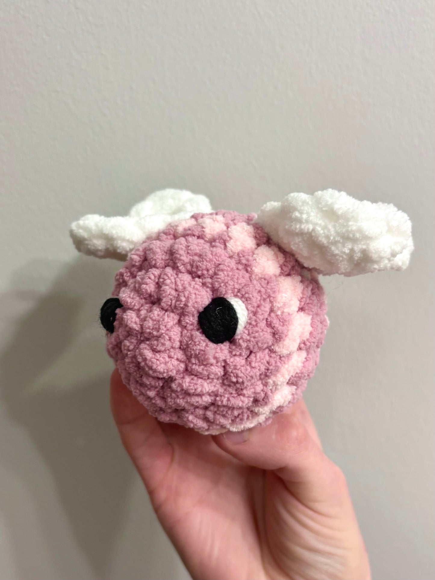 Bee My Valentine Plushie - Dark Pink