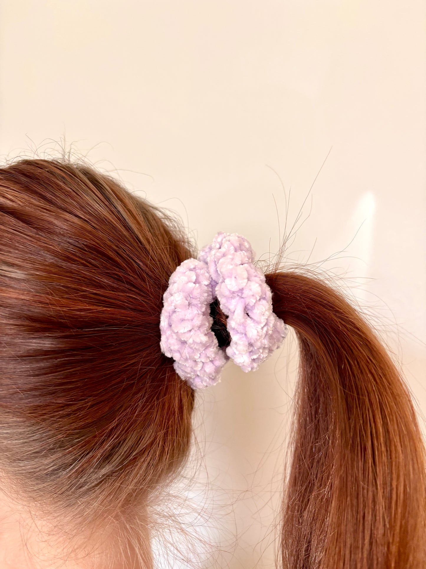 Velvet Scrunchie - Pale Purple