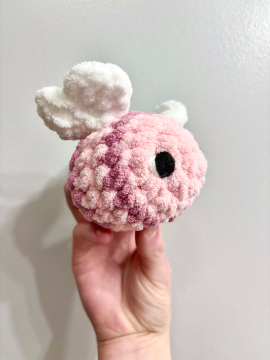 Bee My Valentine Plushie - Light Pink