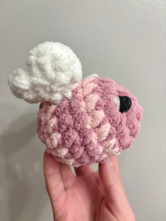 Bee My Valentine Plushie - Dark Pink