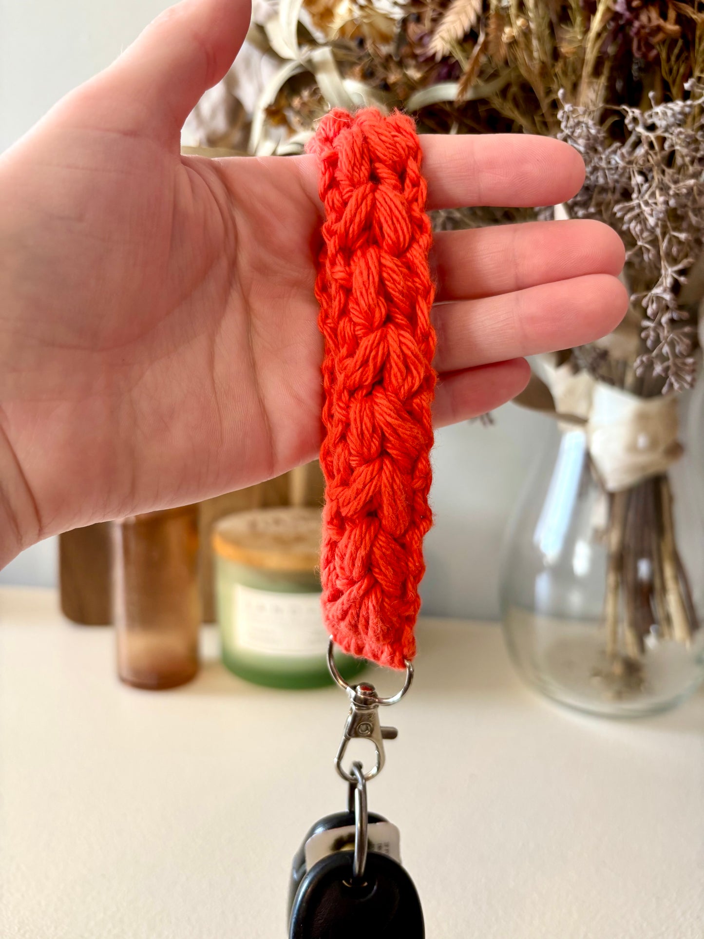 Keychain Wristlet - Sunset Orange