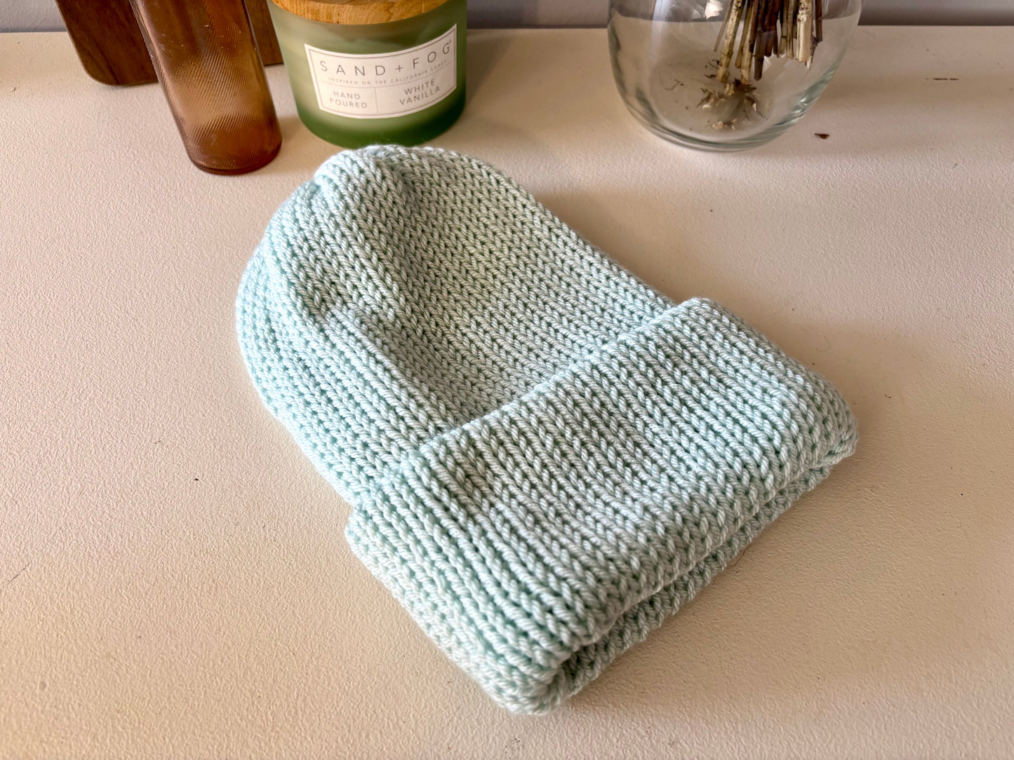 Sea Foam Green Beanie