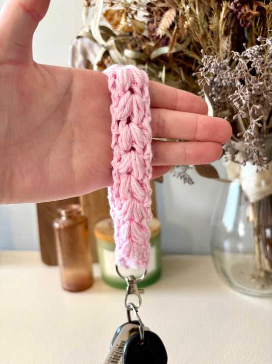 Keychain Wristlet - Perfect Pink