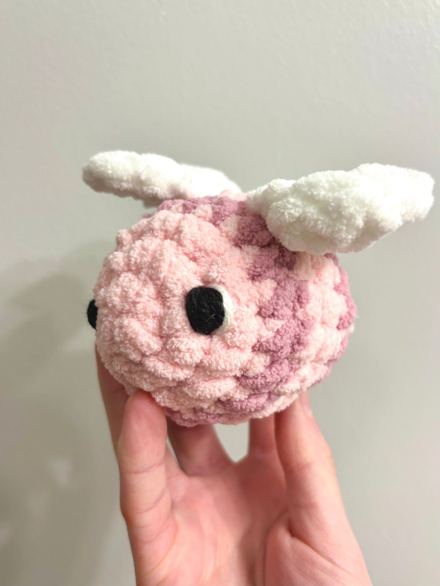 Bee My Valentine Plushie - Light Pink