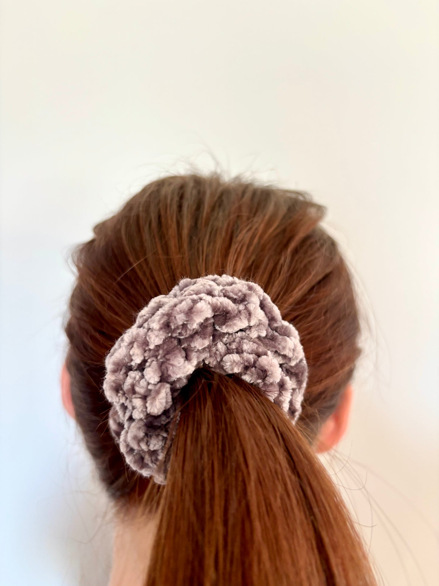 Velvet Scrunchie - Grey