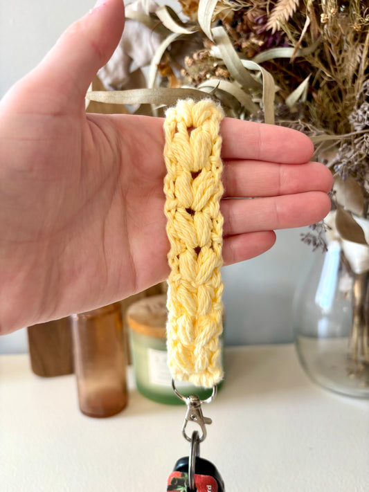 Keychain Wristlet - Lemon Yellow