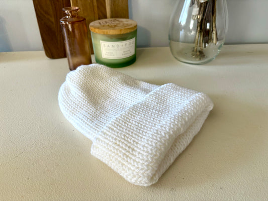 Cream Beanie