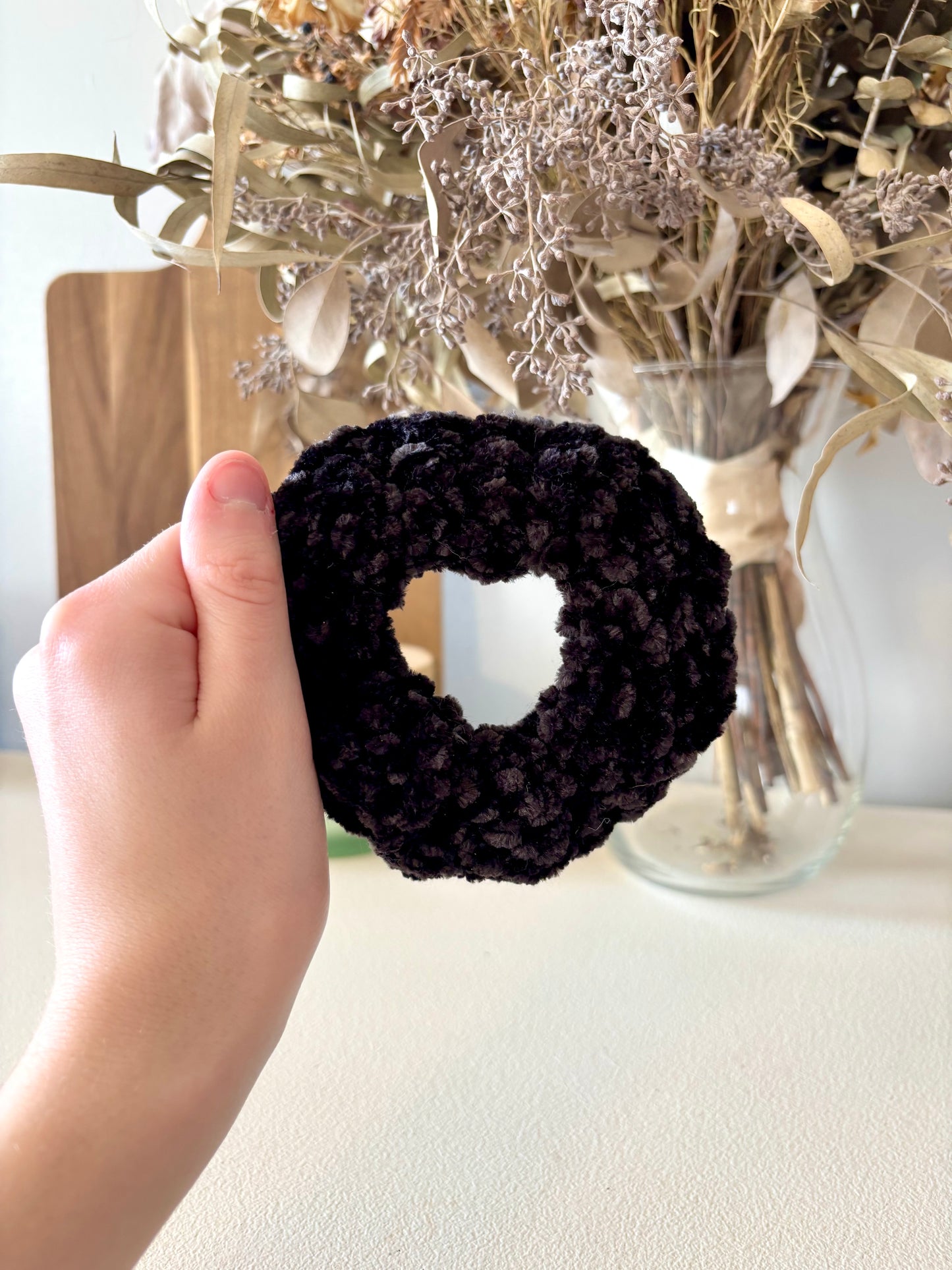 Velvet Scrunchie - Black